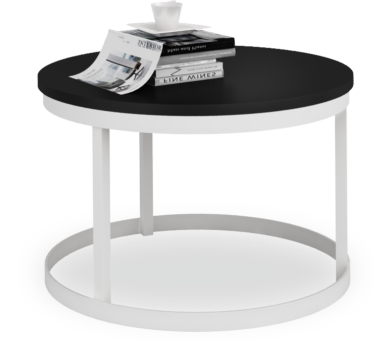 RINEN dohányzóasztal - Fehér Fehér