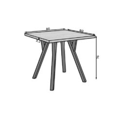 RODOS 84 étkezőgarnitúra - Sonoma