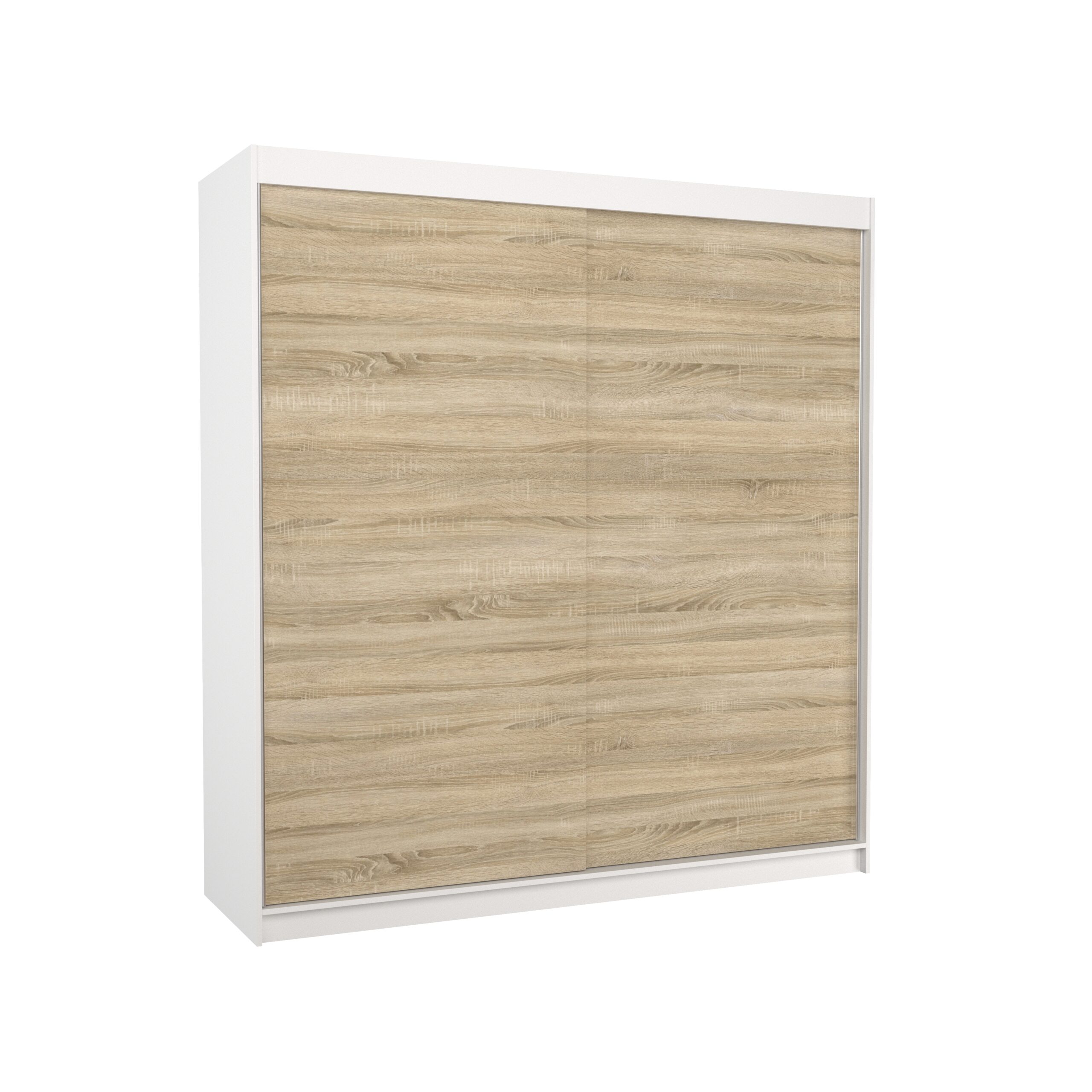 Tolóajtós gardrób Egybefüggő ajtós gardrób TERECIA 200 - Fehér Fehér