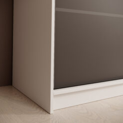 Tolóajtós gardrób Sonic tükrös tolóajtós szekrény 200 - Fehér