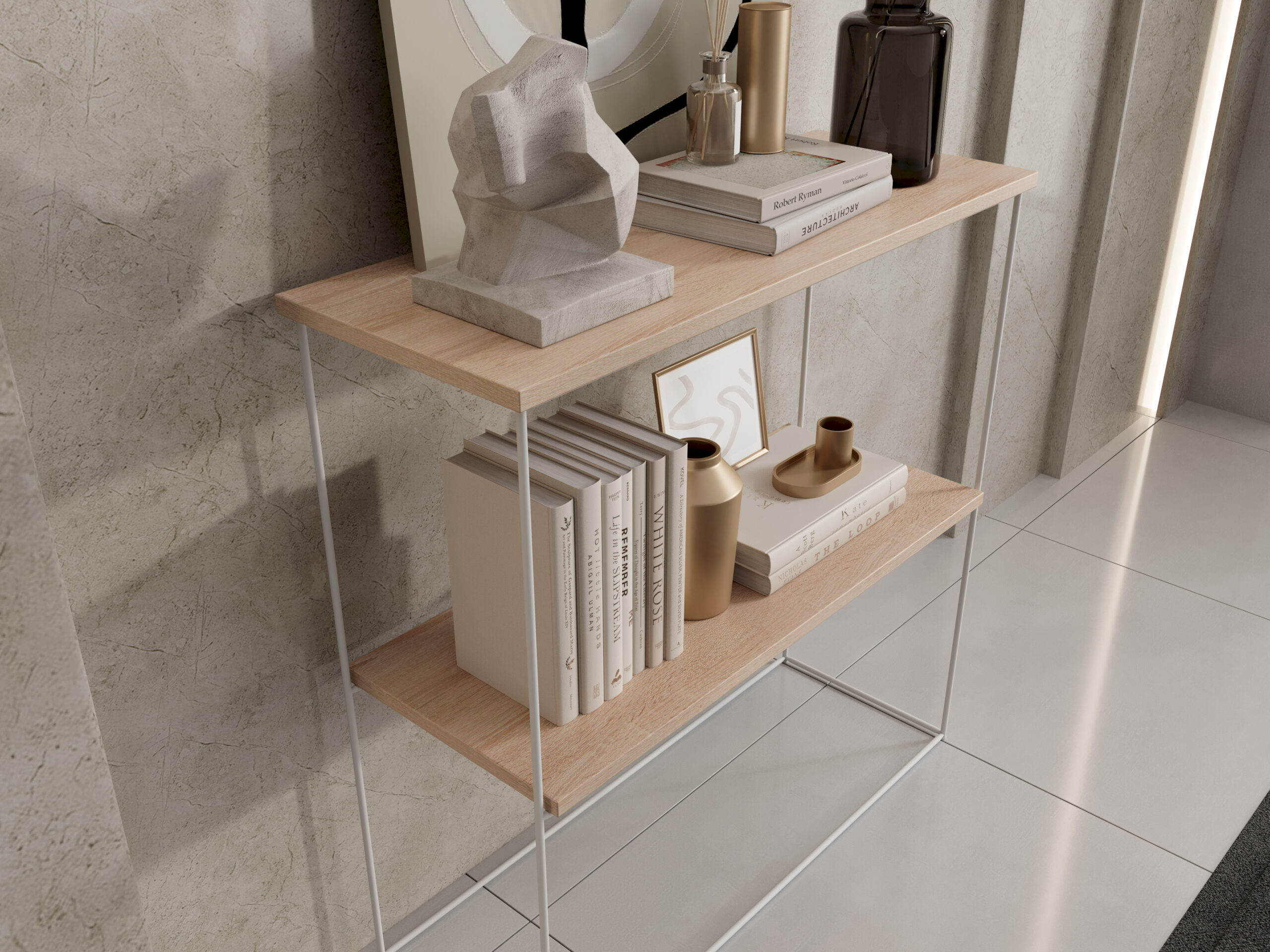 TONI konzol asztalka - Fehér TONI konzol asztalka - Fehér - Image 3