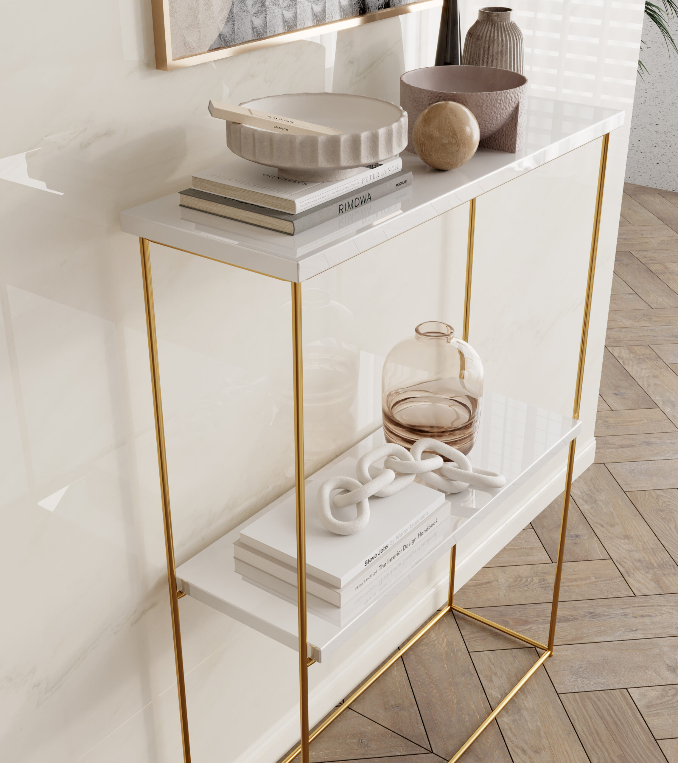 Velo konzol asztalka - Arany Velo konzol asztalka - Arany - Image 3