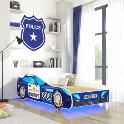 LED SHERIFF matraccal és világítással 140x70 ágy