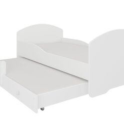 Gyerekágy Kétszemélyes ágy matracokkal PEPE II 160x80 - Fehér