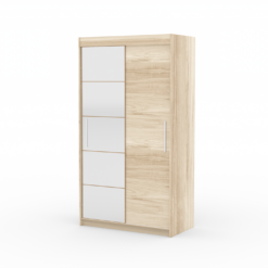 Tolóajtós gardrób Tolóajtós szekrény tükörrel ESTI 120 - Sonoma Sonoma