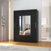 Tolóajtós gardrób Tolóajtós szekrény DORRIGO 150 - Fekete Tolóajtós szekrény DORRIGO 150