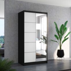 Biztonsági tükrös tolóajtós szekrény ORLANDO 100