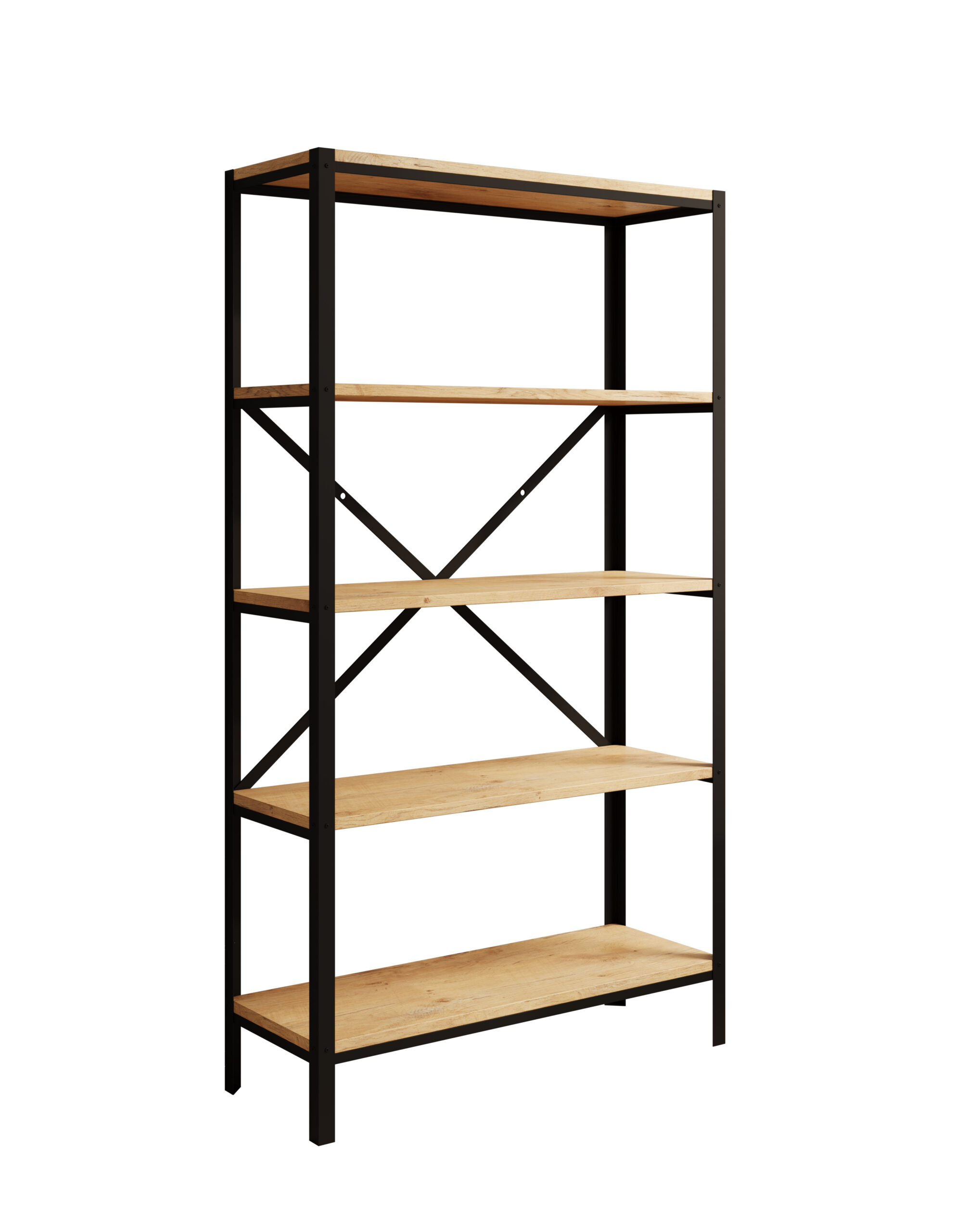 Könyvespolc Rene polc - Fekete Rene polc