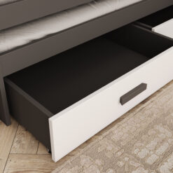 Gyermekágy Jaspis házikó ágy matraccal - Graphit