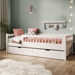 Ifjúsági ágy Gyerekágy Flora matraccal - Fehér Fehér
