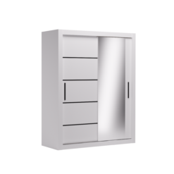 Tolóajtós gardrób MOX 160 tolószekrény - Fehér
