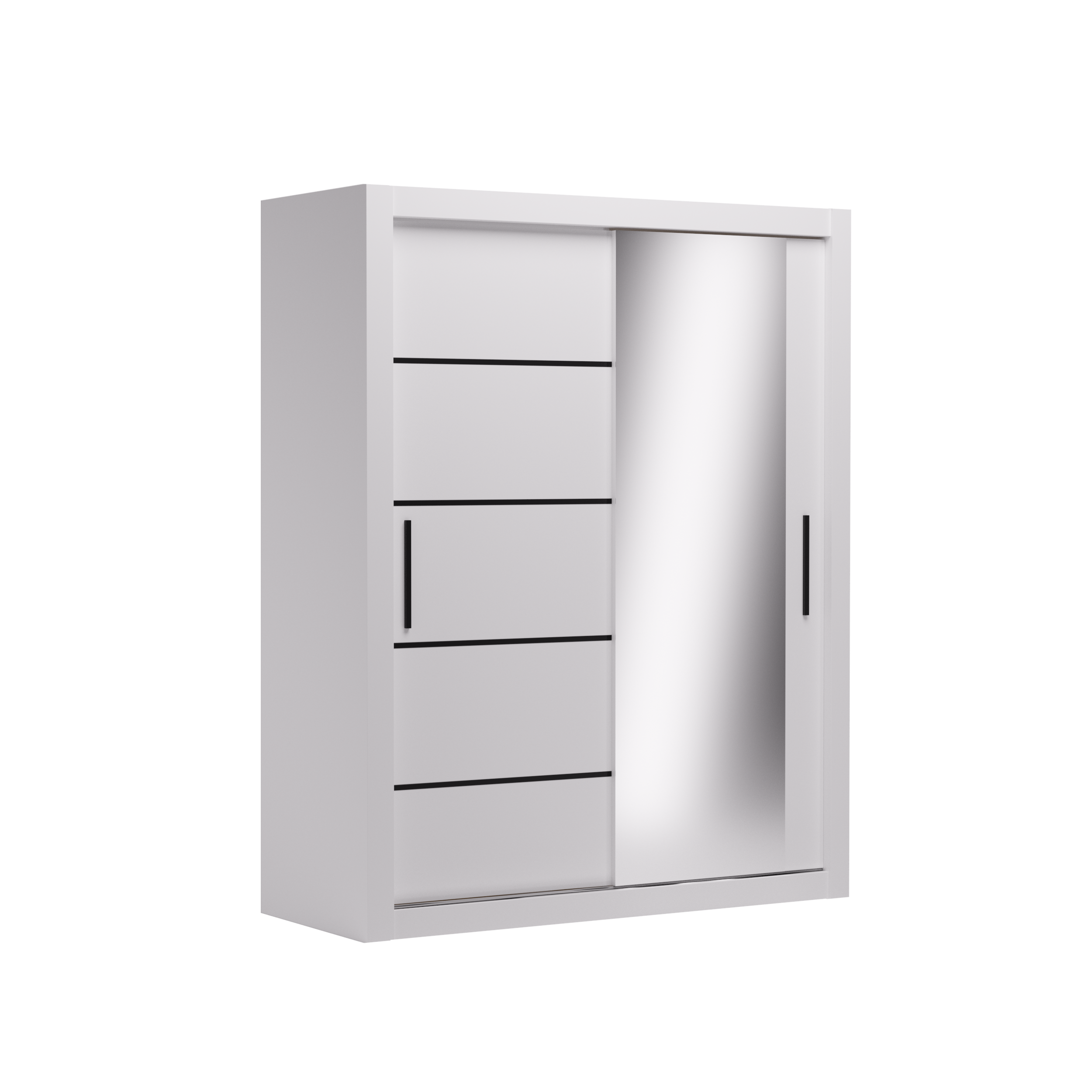 Tolóajtós gardrób MOX 160 tolószekrény - Fehér Tolóajtós gardrób MOX 160 tolószekrény - Fehér - Image 3