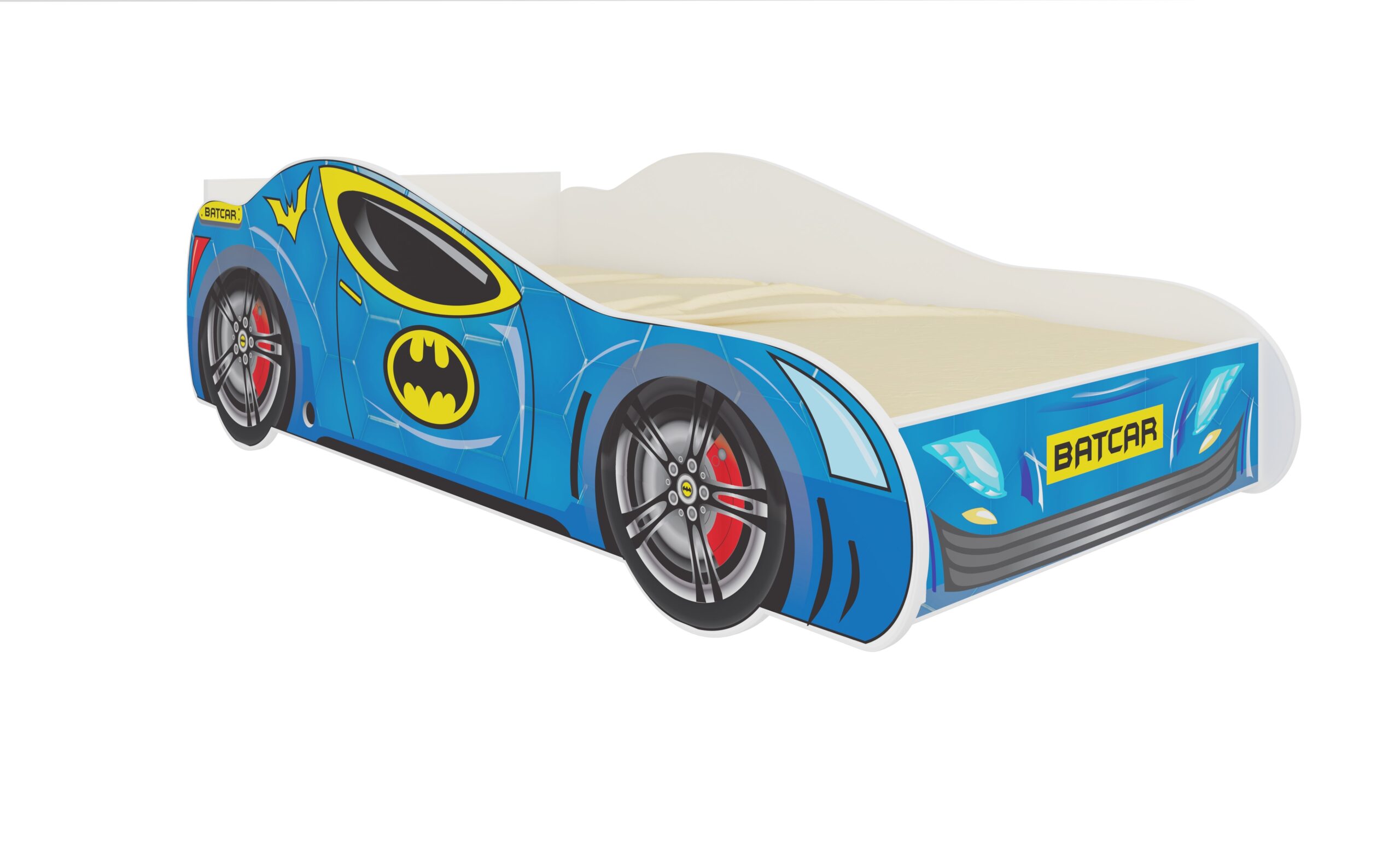 Gyerekágy BATCAR matraccal 160x80 ágy - Kék Kék