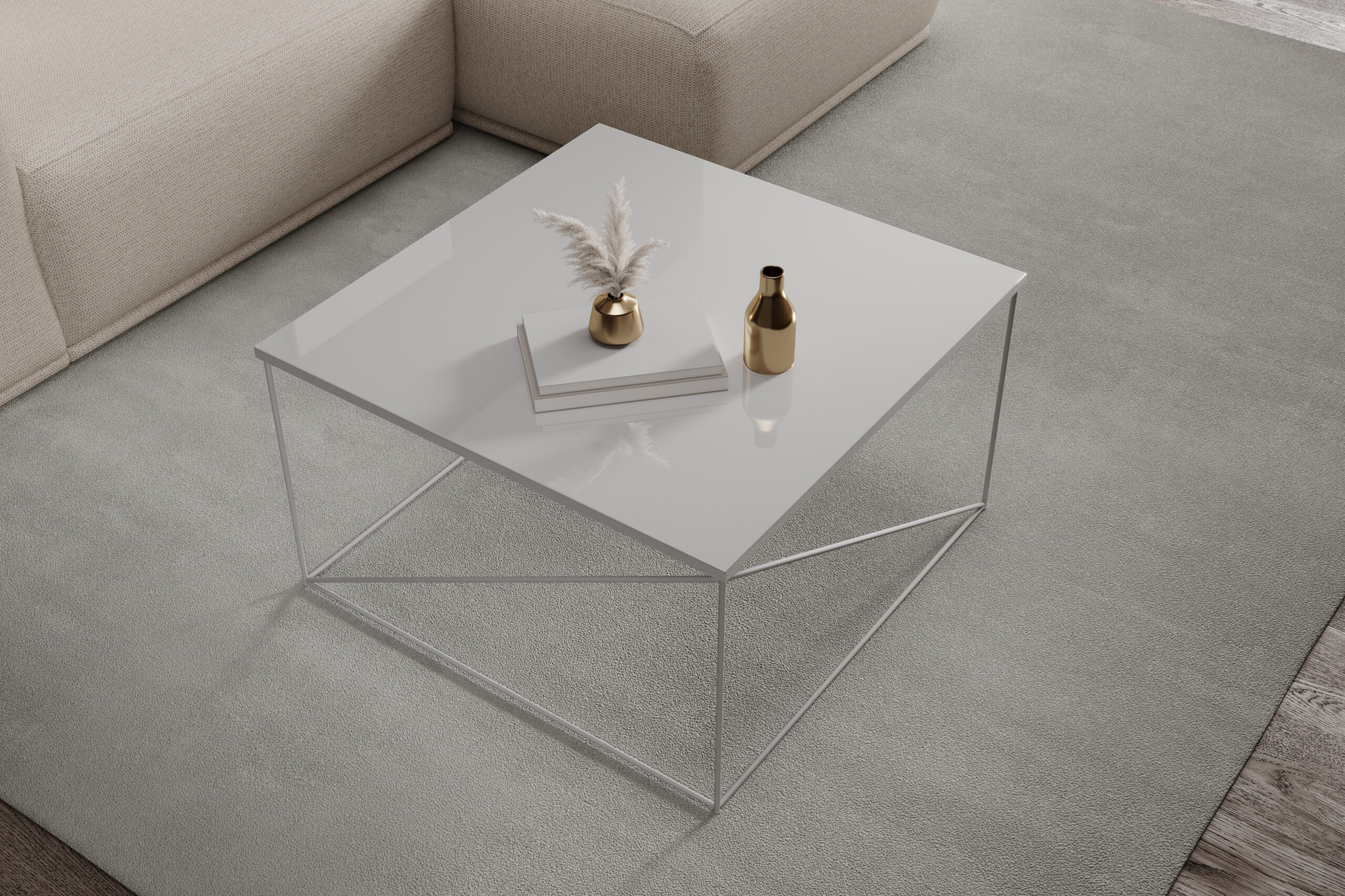 Nelia dohányzóasztal - Fehér Nelia dohányzóasztal - Fehér - Image 3