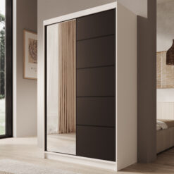 Tolóajtós gardrób Tolóajtós szekrény Castello 120 - Fehér Fehér