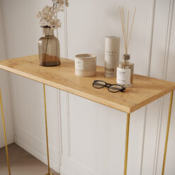 Milan konzol asztalka - Arany