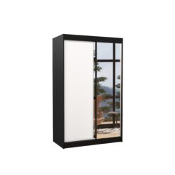 Tolóajtós gardrób Tolóajtós szekrény REWENA 120 - Fekete