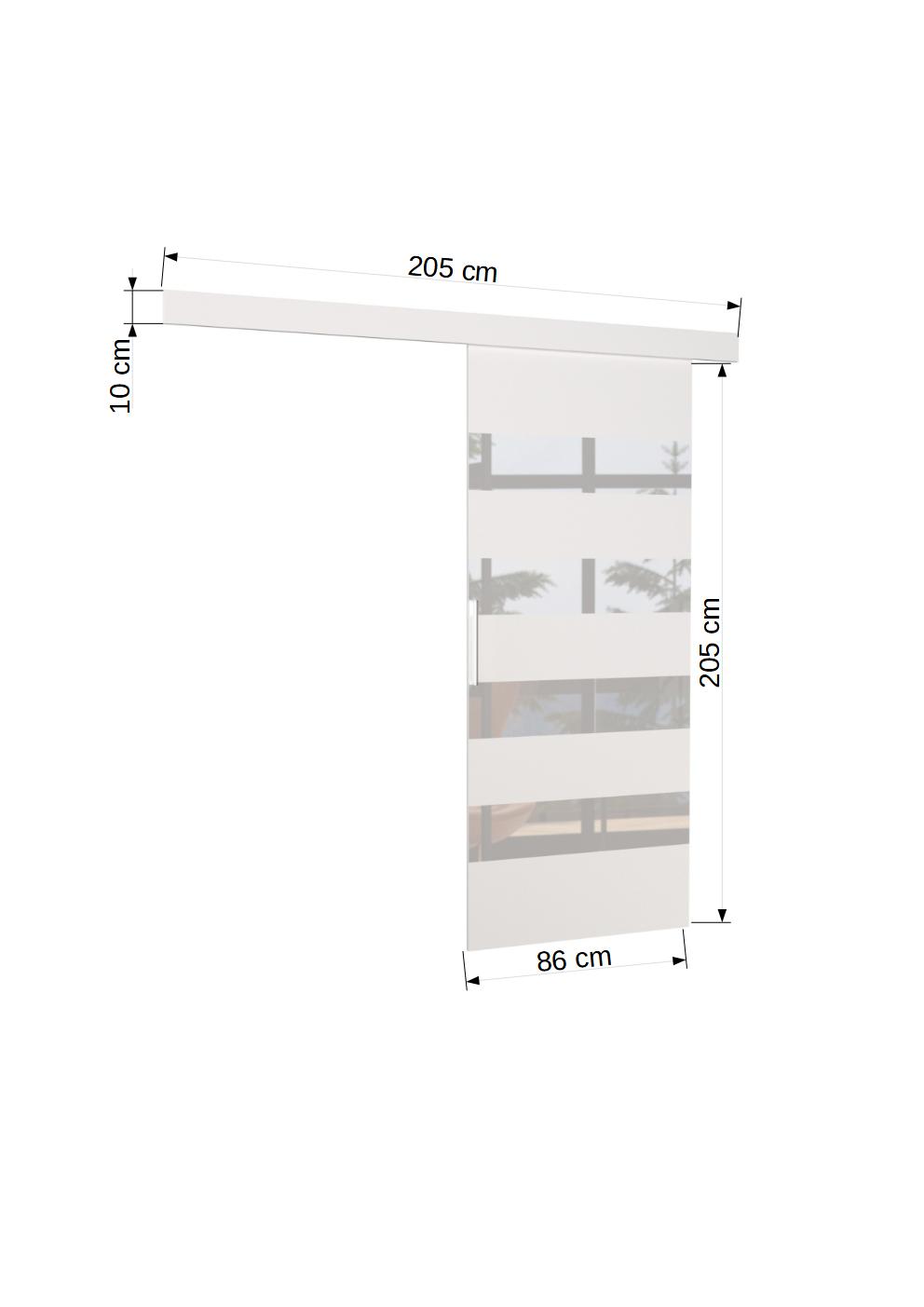 Fali tolóajtó MILOU 86 - Sonoma Fali tolóajtó MILOU 86 - Sonoma - Image 3