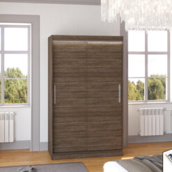 LED világítással ellátott tolóajtós szekrény COLLIN 120