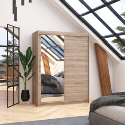 Tolóajtós szekrény BIANCO 150