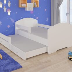 Kétszemélyes ágy korláttal és matracokkal PEPE II 160x80