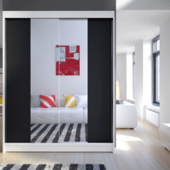 Tolóajtós gardrób Tolóajtós szekrény FEVER 150 - Fehér Fehér