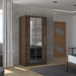 Biztonsági tükrös tolóajtós szekrény DRAGONIS 100