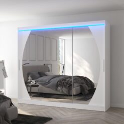 LED tükrös tolóajtós szekrény CAMBE 250