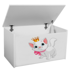 Játék láda DARIA játéktároló láda - Fehér Fehér