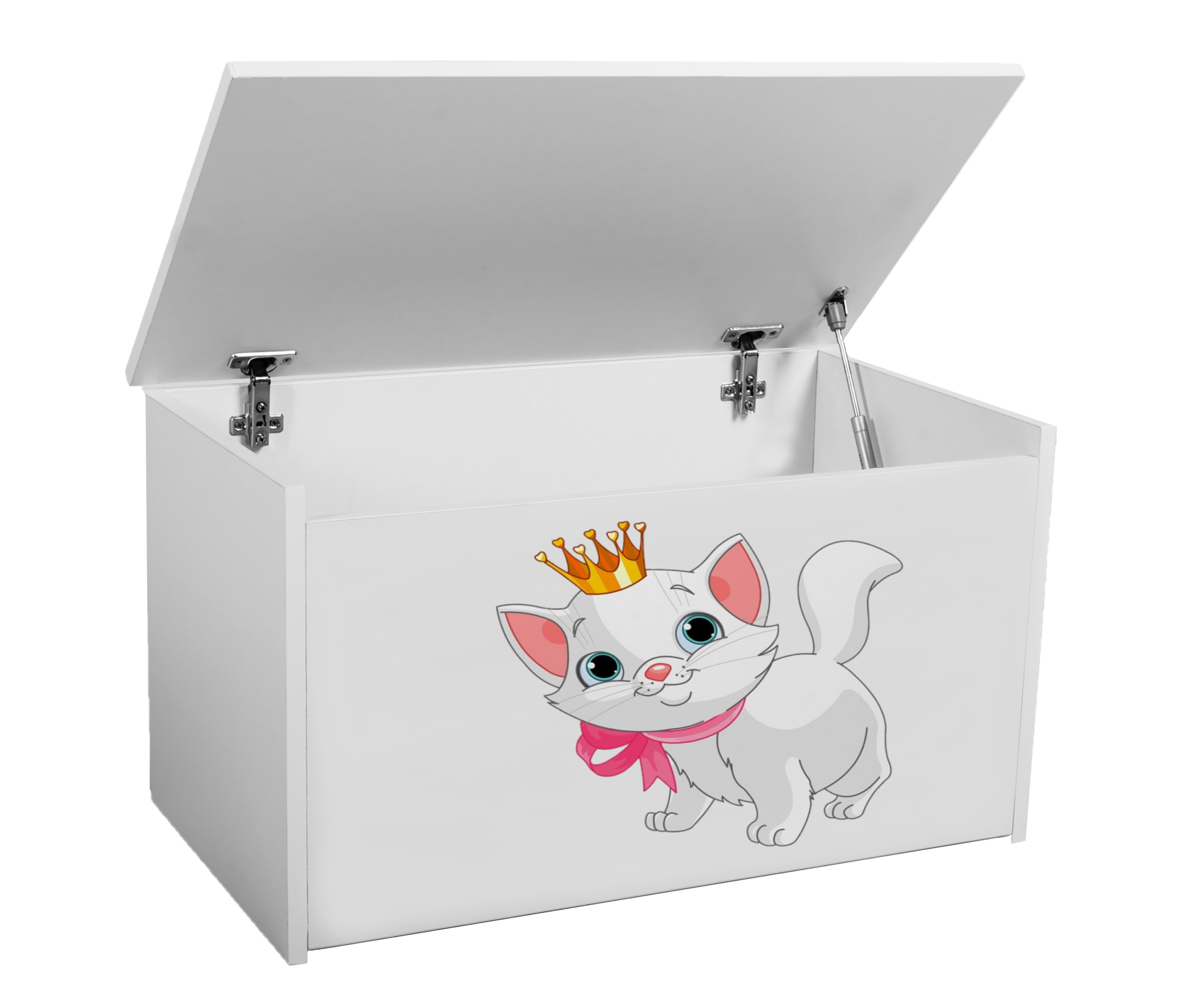 Játék láda DARIA játéktároló láda - Fehér Fehér