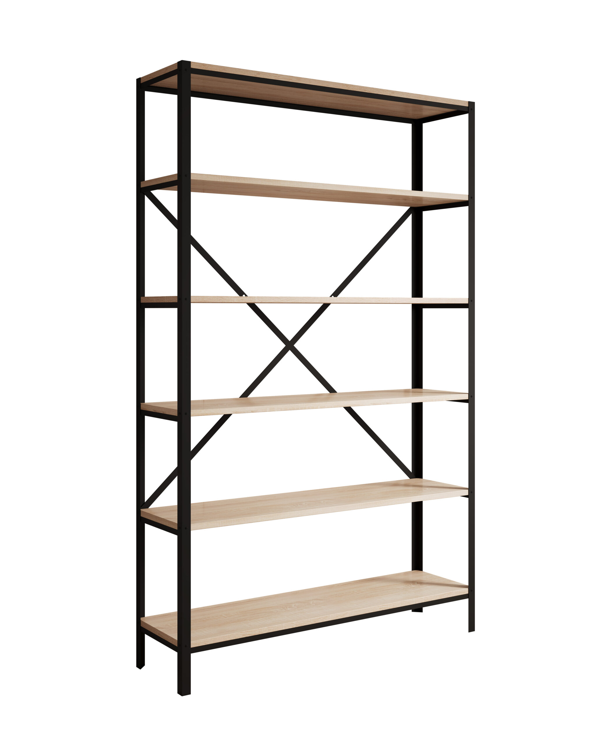 Könyvespolc Ralph polc - Fekete Ralph polc