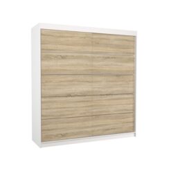 Tolóajtós gardrób Tükrös tolóajtós szekrény ESTEVA 200 - Fehér Fehér