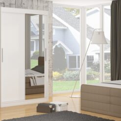 Tolóajtós gardrób Tolóajtós szekrény TOM 180 - Fehér