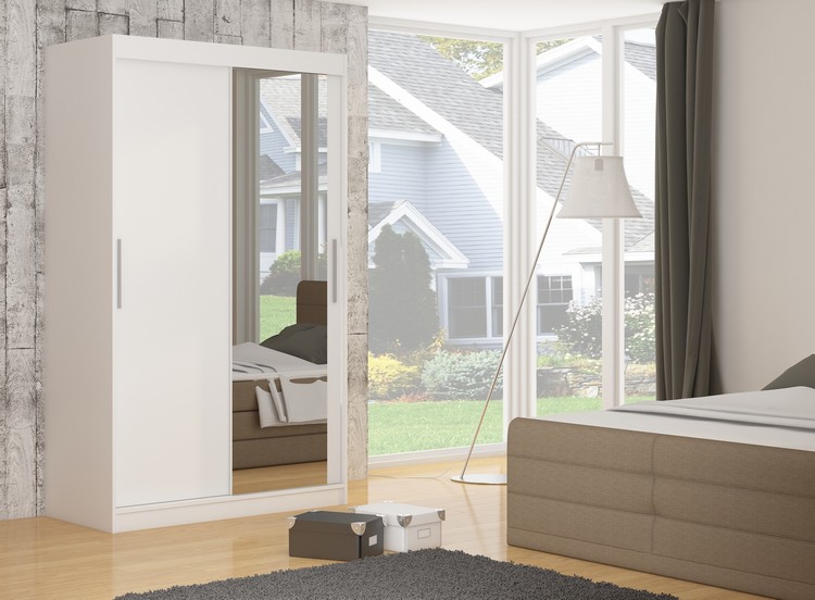 Tolóajtós gardrób Tolóajtós szekrény TOM 180 - Fehér Tolóajtós gardrób Tolóajtós szekrény TOM 180 - Fehér - Image 5