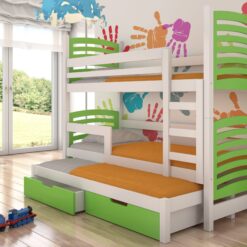 Háromszemélyes emeletes ágy matracokkal SORIA