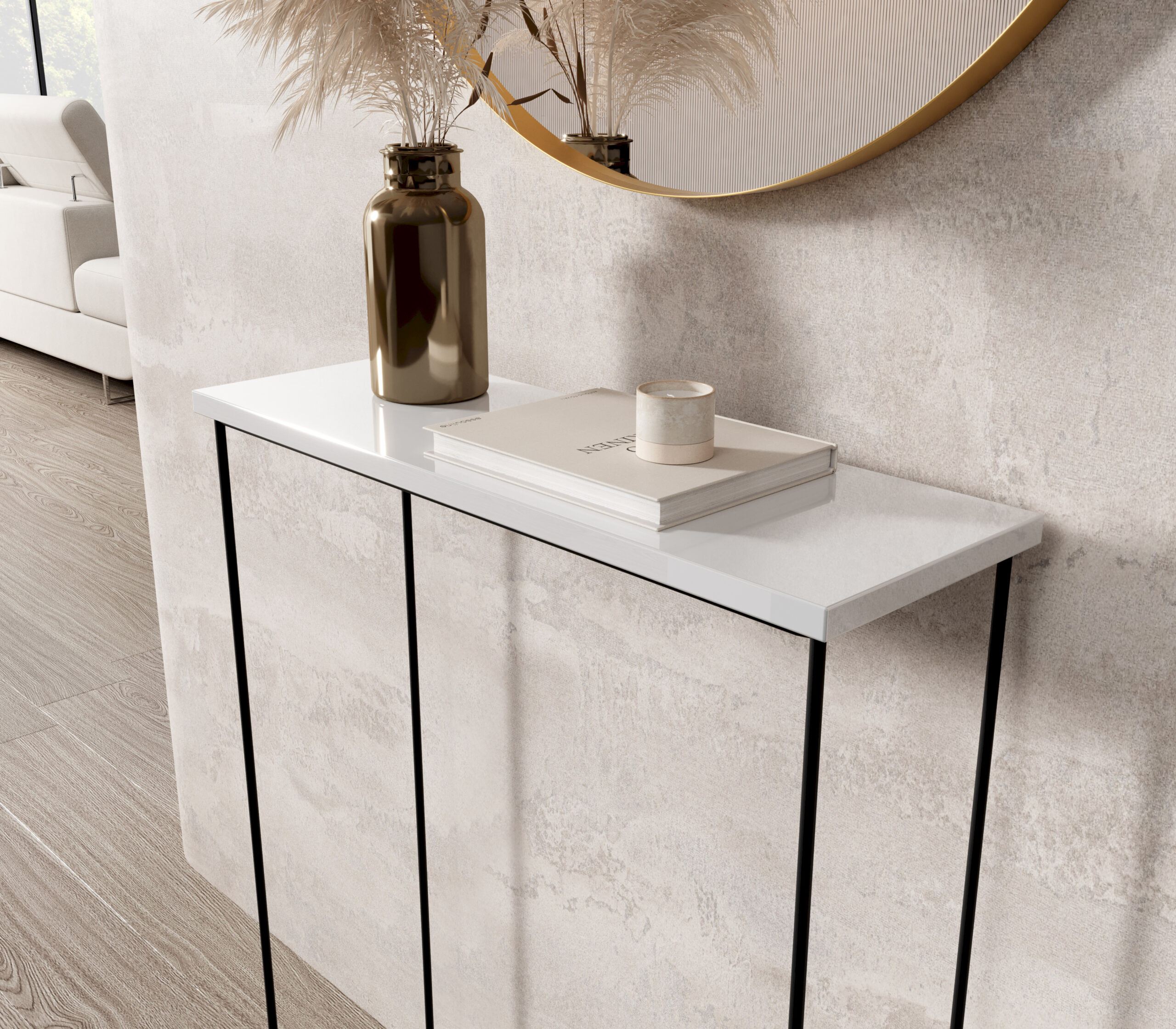 Sili konzol asztalka - Fekete Sili konzol asztalka - Fekete - Image 3