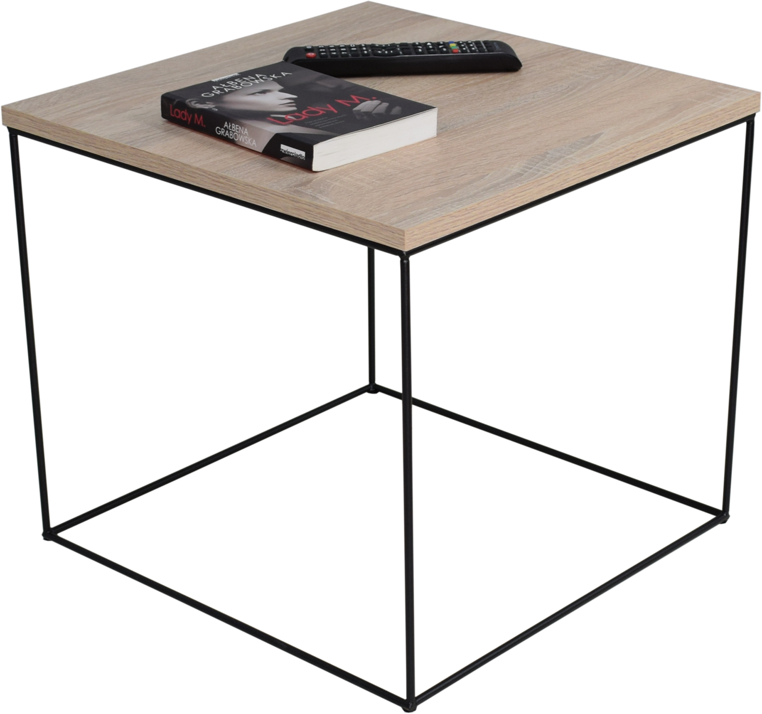 ELENA 50x50 dohányzóasztal - Fekete Fekete