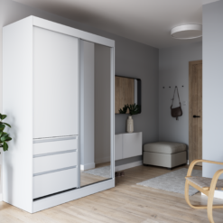 Tolóajtós szekrény tükörrel HAIDAR 140