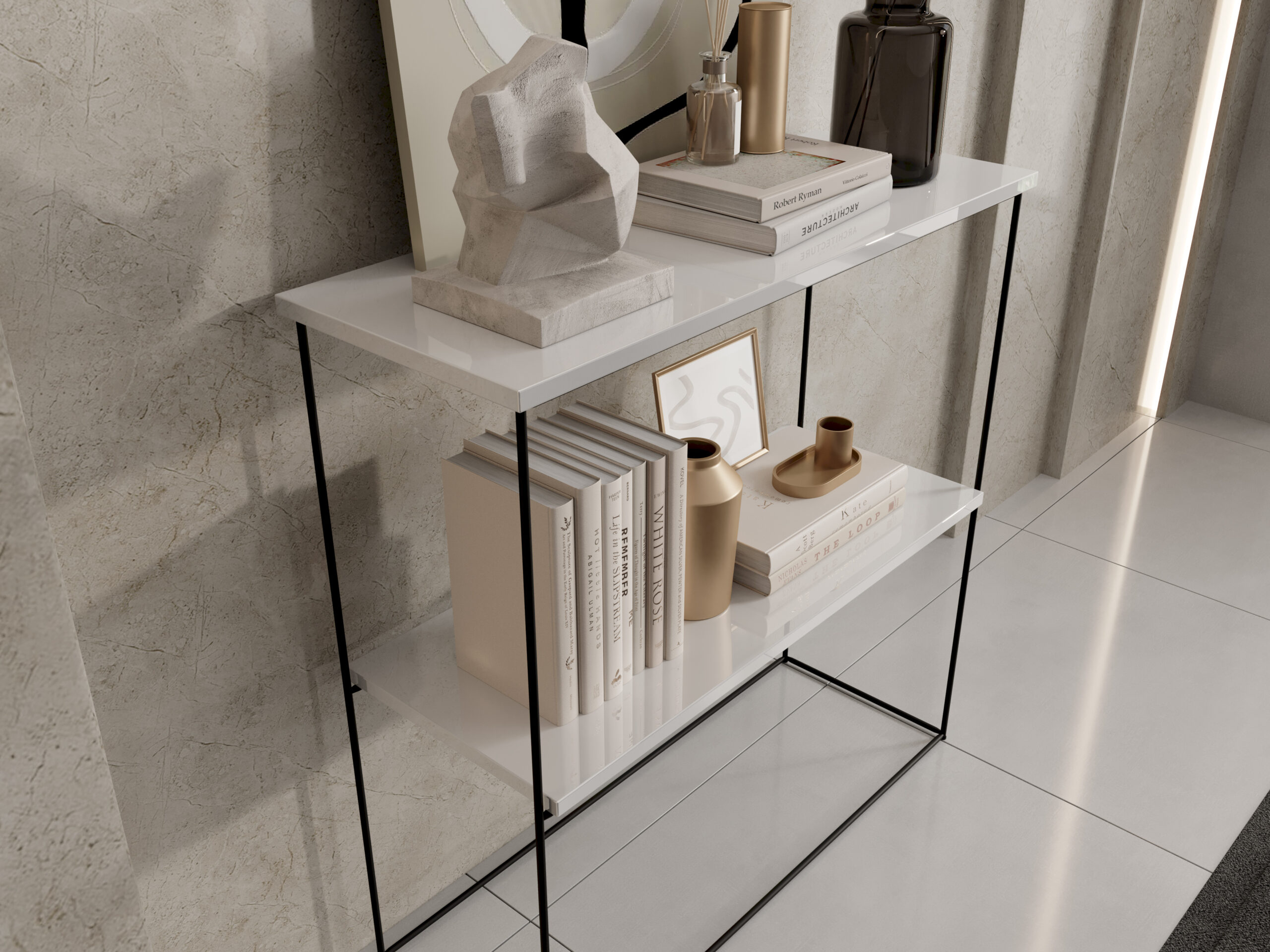 TONI konzol asztalka - Fekete TONI konzol asztalka - Fekete - Image 3