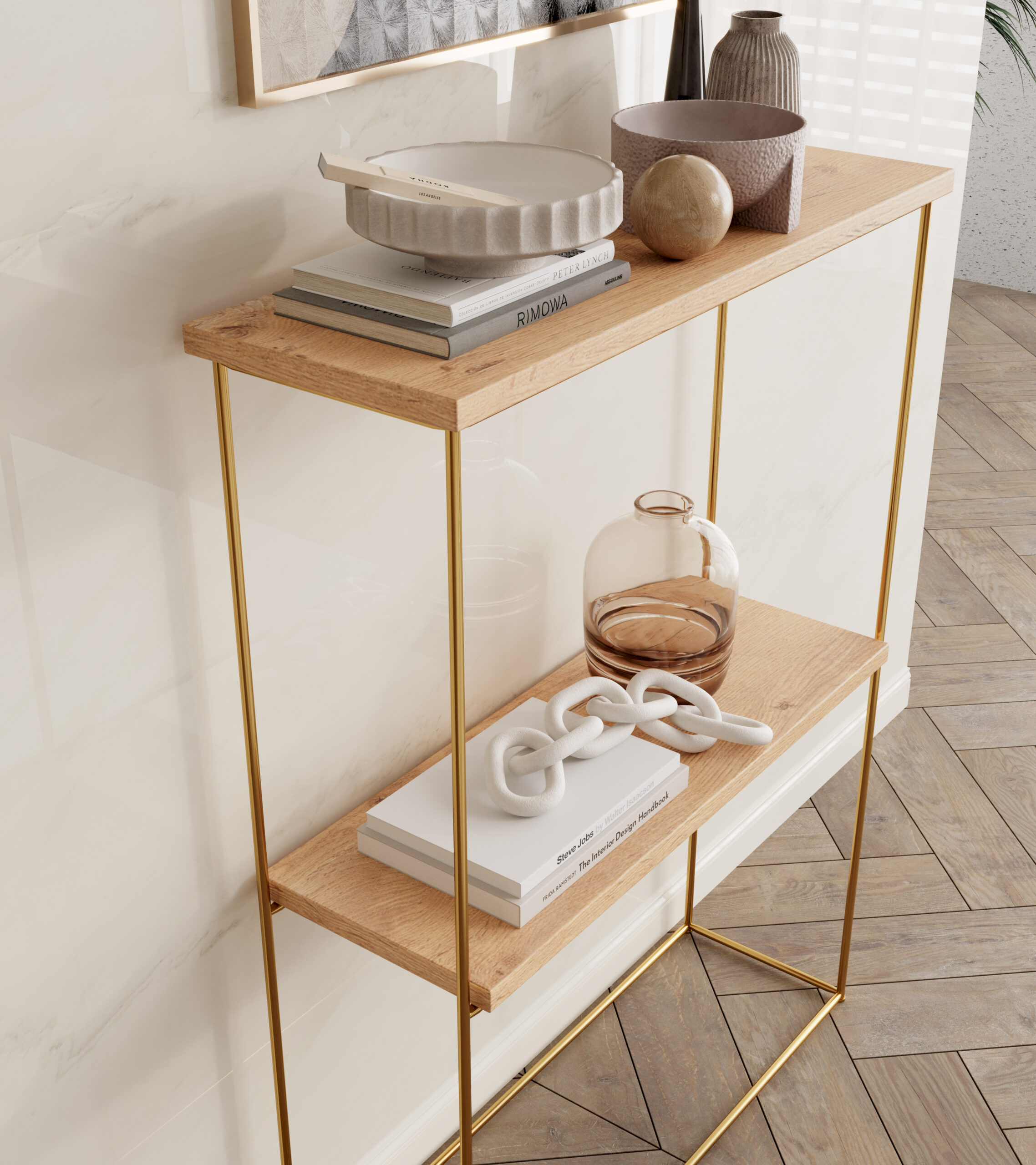 Velo konzol asztalka - Arany Velo konzol asztalka - Arany - Image 3