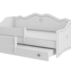 Gyerekágy Dupla ágy EMKA II Gray matraccal 160x80 - Fehér