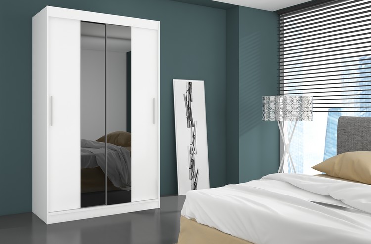 Tolóajtós gardrób Tolóajtós szekrény DALLAS 180 - Fehér Fehér