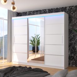 LED tükrös tolóajtós szekrény SALTO 250