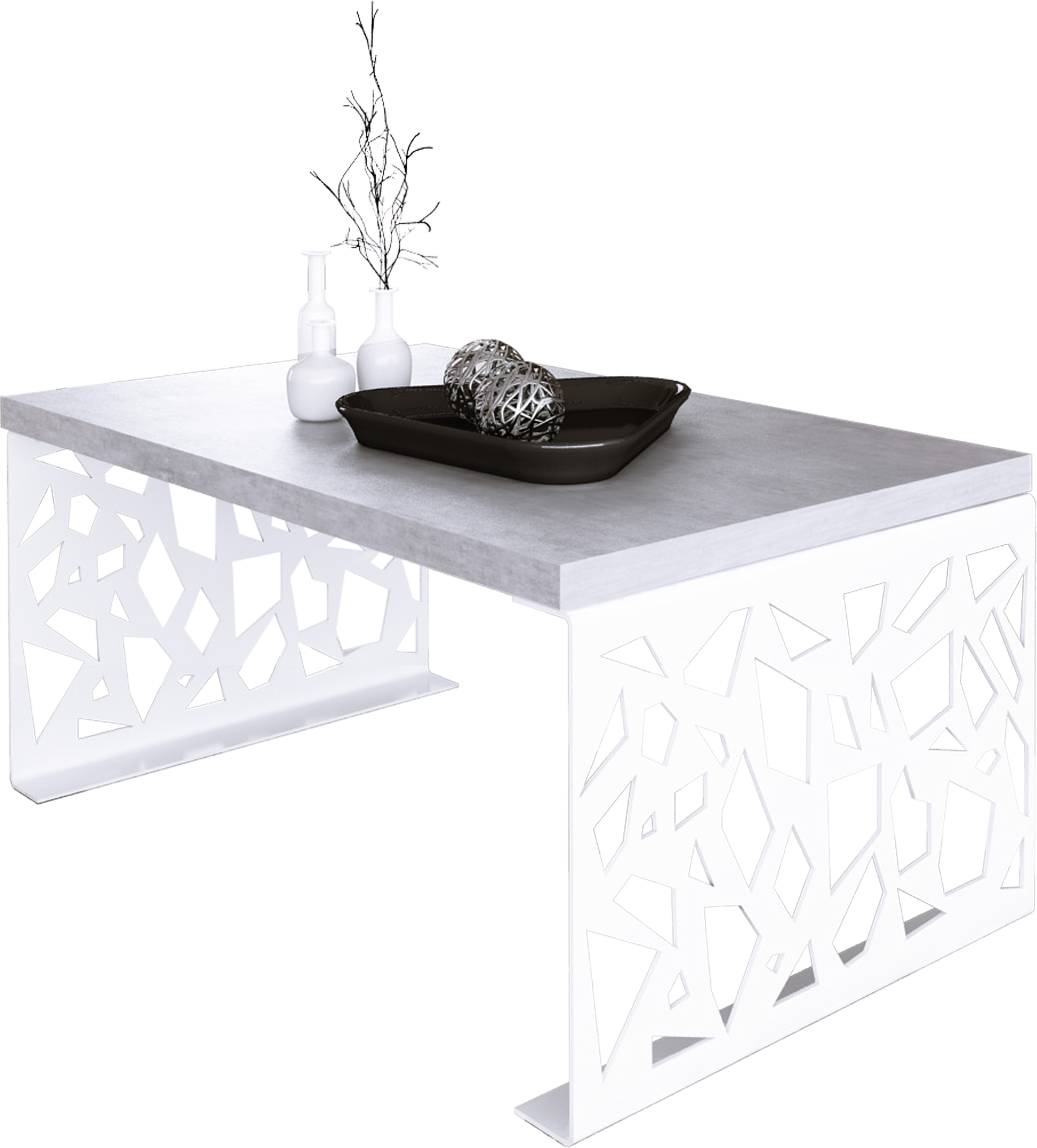 dohányzóasztal SEMARA 100x60 - Fehér Fehér