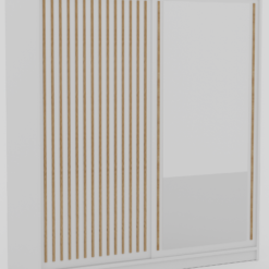 Tolóajtós gardrób DELIA 180 tolószekrény - Fehér