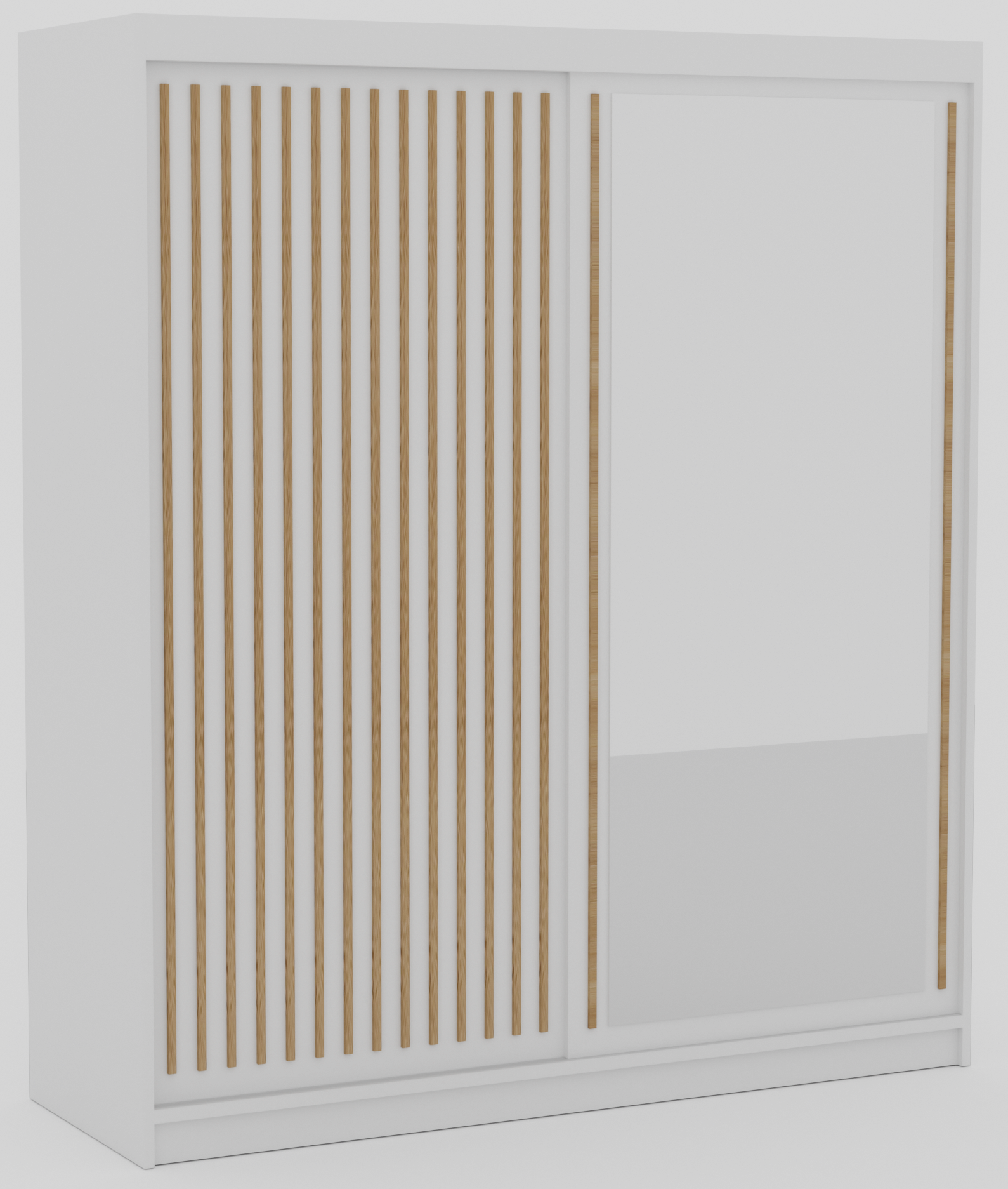 Tolóajtós gardrób DELIA 180 tolószekrény - Fehér Tolóajtós gardrób DELIA 180 tolószekrény - Fehér - Image 3