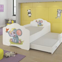 Kétszemélyes ágy matracokkal CASIMO II ELEPHANT 160x80