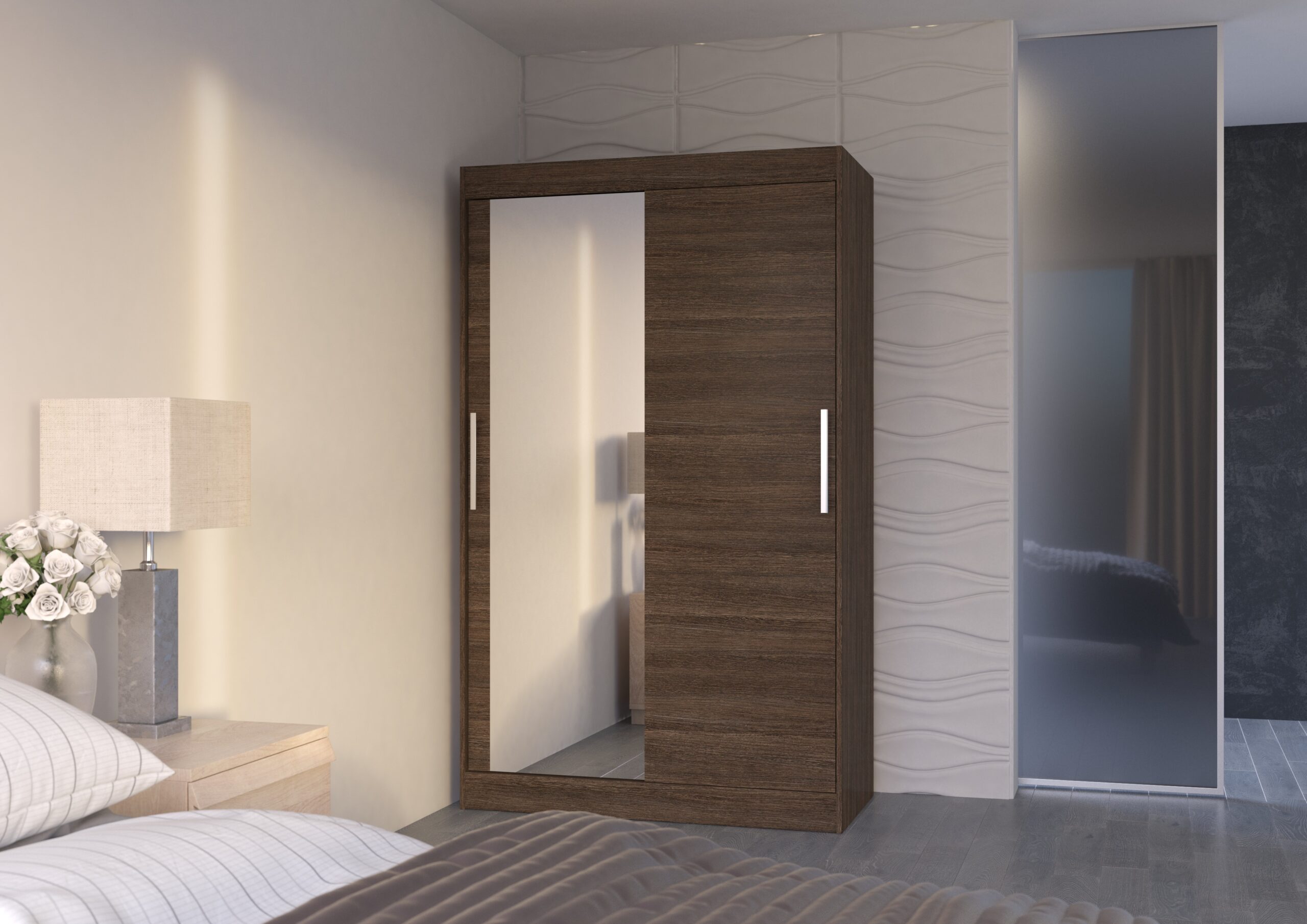 Tolóajtós gardrób Tolóajtós szekrény BARIO 120 - Csoki Csoki