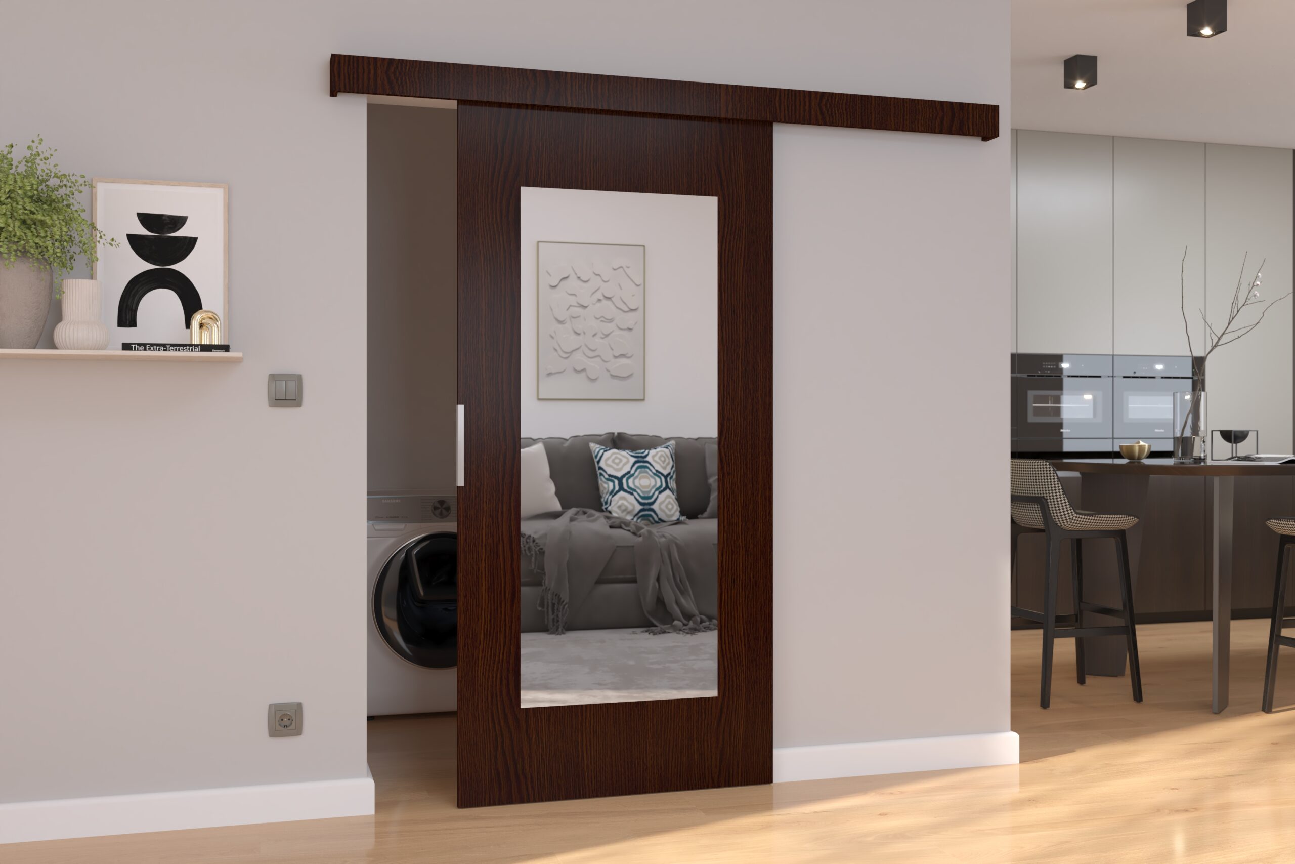 Fali tolóajtó NELA 86 - Wenge Fali tolóajtó NELA 86