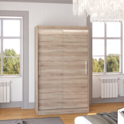 LED világítással ellátott tolóajtós szekrény COLLIN 120